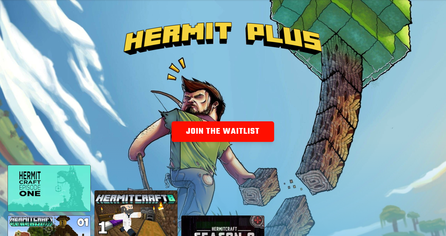 Hermit Plus — Netflix-style Minecraft content hub
