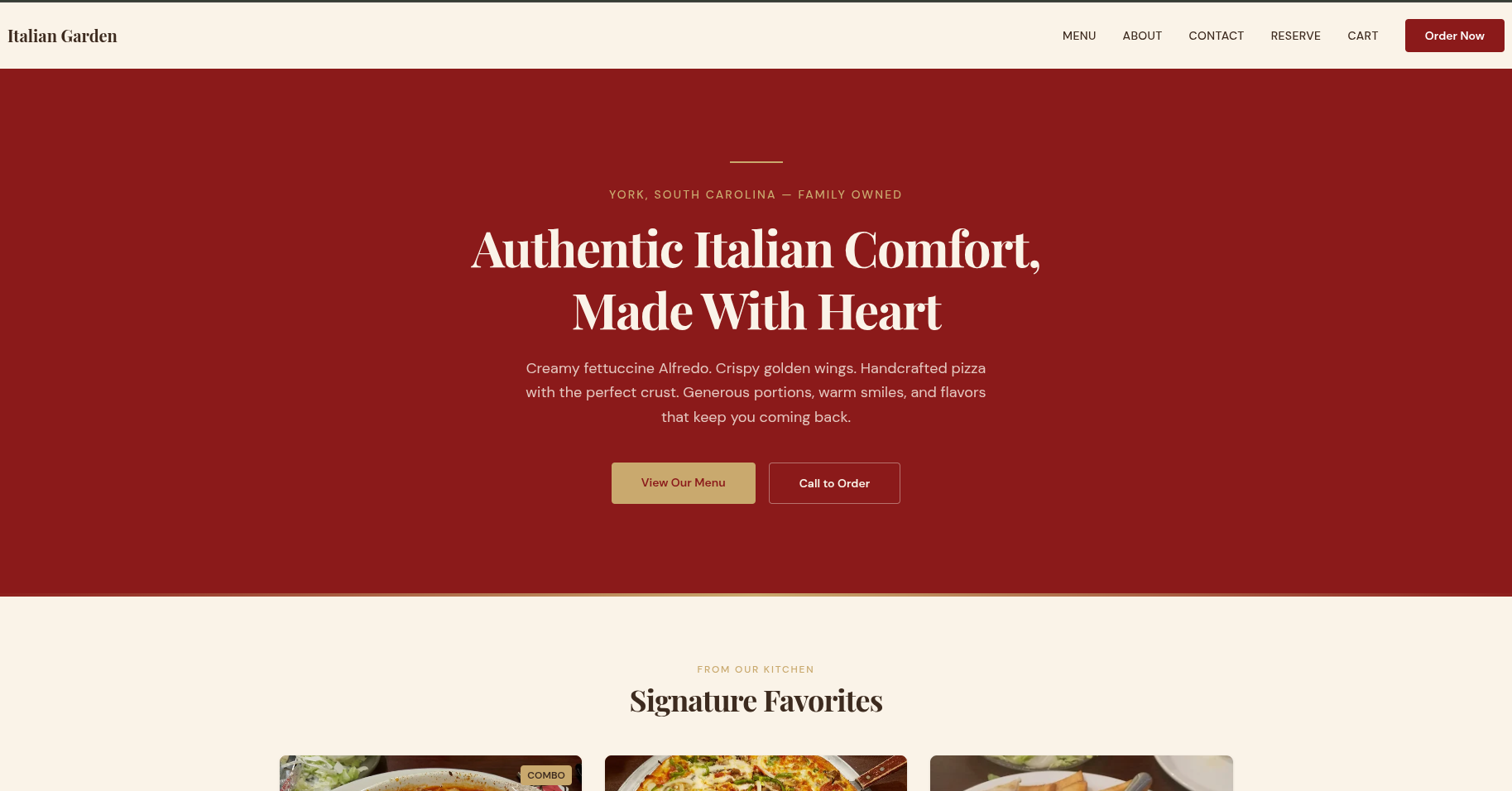 Italian Garden Restaurant